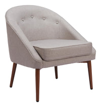 Zuo Modern Carter Accent Chair in Gray
