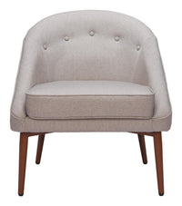Zuo Modern Carter Accent Chair in Gray