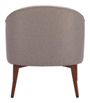Zuo Modern Carter Accent Chair in Gray