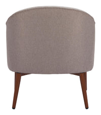 Zuo Modern Carter Accent Chair in Gray