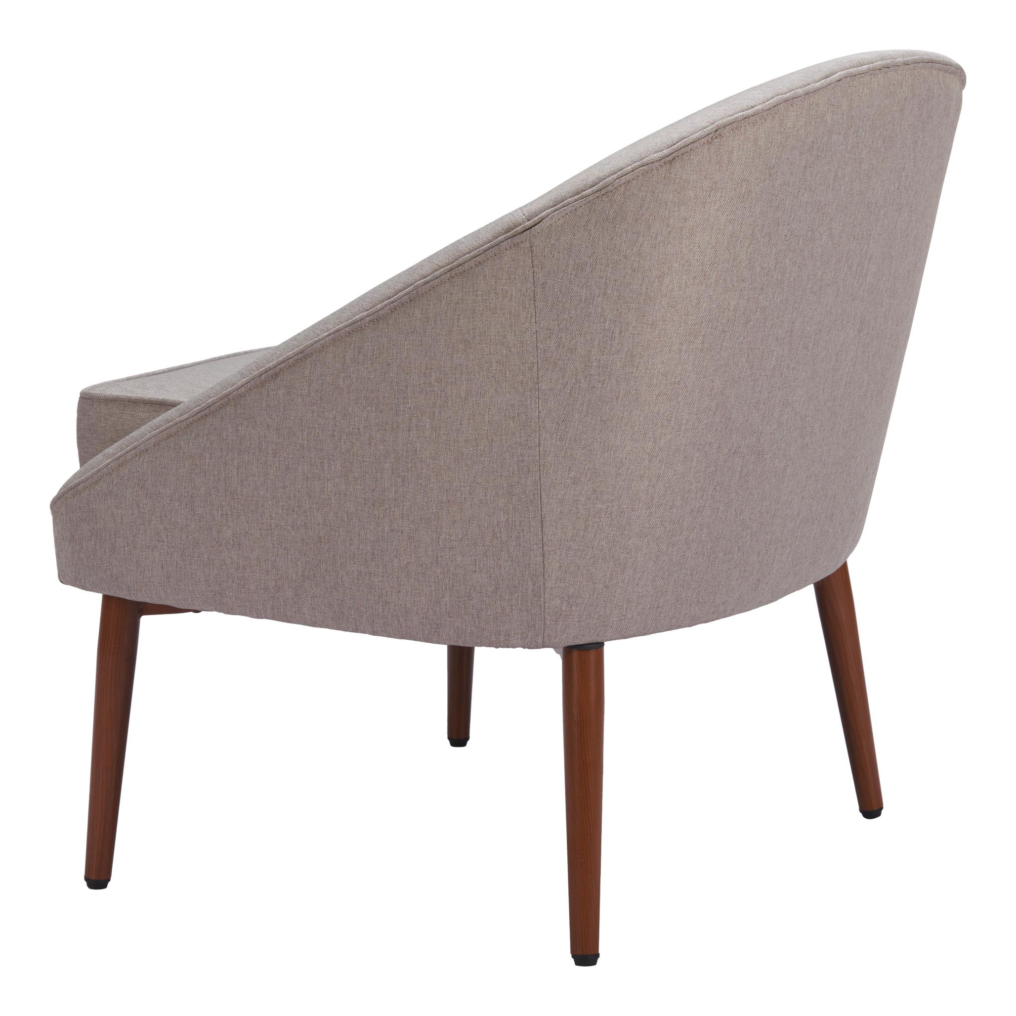 Zuo Modern Carter Accent Chair in Gray