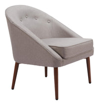 Zuo Modern Carter Accent Chair in Gray