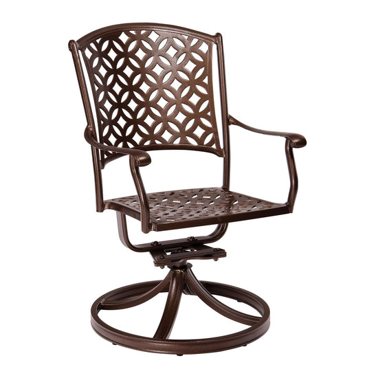 Woodard Casa Swivel Rocking Dining Armchair