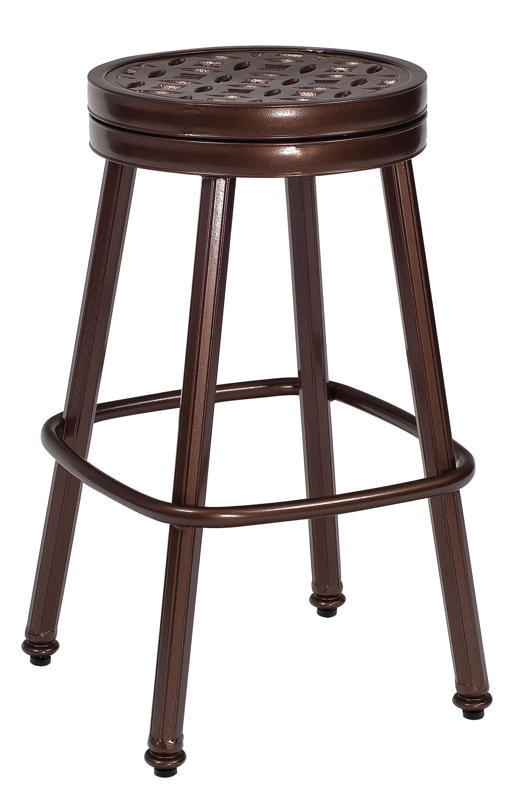Woodard Casa Round Swivel Bar Stool