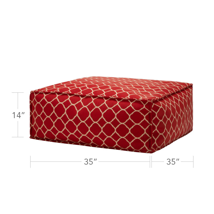 DecoScapes Casbah Large Puof (Square) 35"x35"