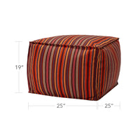 DecoScapes Casbah Puof (Square) 25"x25"