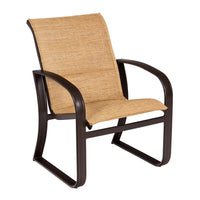 Woodard Cayman Isle Padded Sling Dining Armchair