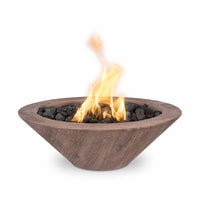 The Outdoor Plus Cazo Wood Grain Fire Bowl