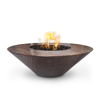 The Outdoor Plus Cazo 48" Round Copper Fire Pit - Match Lit