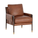 Sunpan Mauti Lounge Chair Brown - Shalimar Tobacco Leather