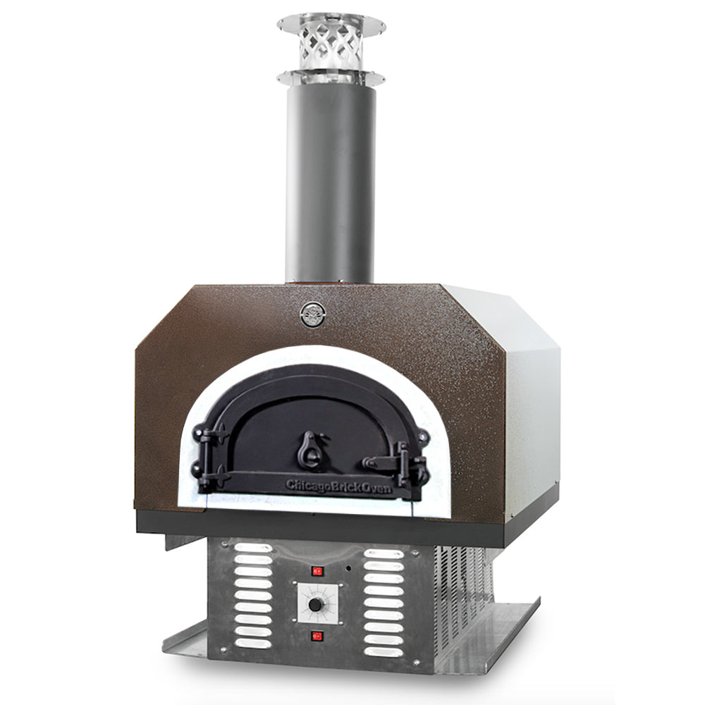 Chicago Brick CBO-750 Hybrid Commercial/Residential Countertop: (Pre-Assembled) with Metal Insulating Hood and Gas Package for Commercial Applications