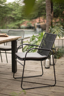 Azzurro Living Cebu Stackable Dining Chair With Graphite Cushion (Qty 4)