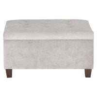 Sunpan Tucker Storage Ottoman Dillion Cream / Polo Club Stone