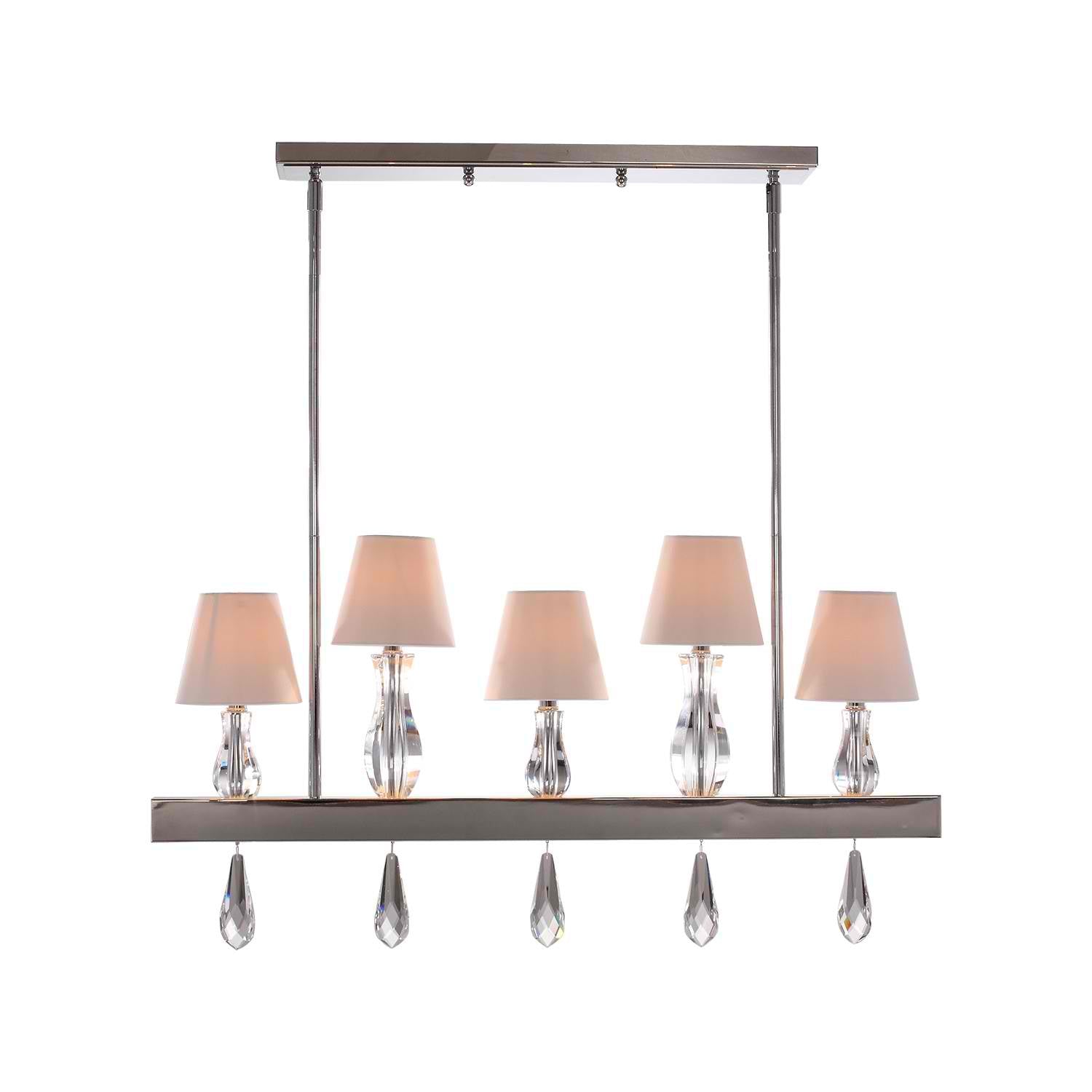 ZEEV Lighting Sophia 5LT Chandelier, Chandelier, Chrome, Indoor