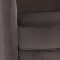 Sunpan Gilley Swivel Lounge Chair - Bergen Navy / Meg Ash