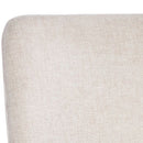 Sunpan Marie Dining Chair Belfast Heather Grey-Bravo Metal / Belfast Oatmeal-Bravo Cognac - Set of Two