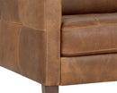 Sunpan Karmelo Armchair Cognac/Vintage Charcoal Leather