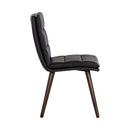 Sunpan Zelia Dinng Chair - Linea Black Leather - Set of Two
