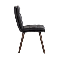 Sunpan Zelia Dinng Chair - Linea Black Leather - Set of Two