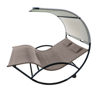 Vivere Double Chaise Rocker - Aluminum
