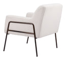 Zuo Modern Charleston Accent Chair in Cream/Gray