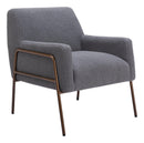 Zuo Modern Charleston Accent Chair in Cream/Gray