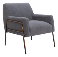 Zuo Modern Charleston Accent Chair in Cream/Gray