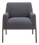 Zuo Modern Charleston Accent Chair in Cream/Gray