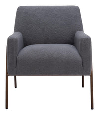 Zuo Modern Charleston Accent Chair in Cream/Gray