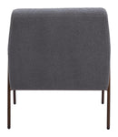 Zuo Modern Charleston Accent Chair in Cream/Gray