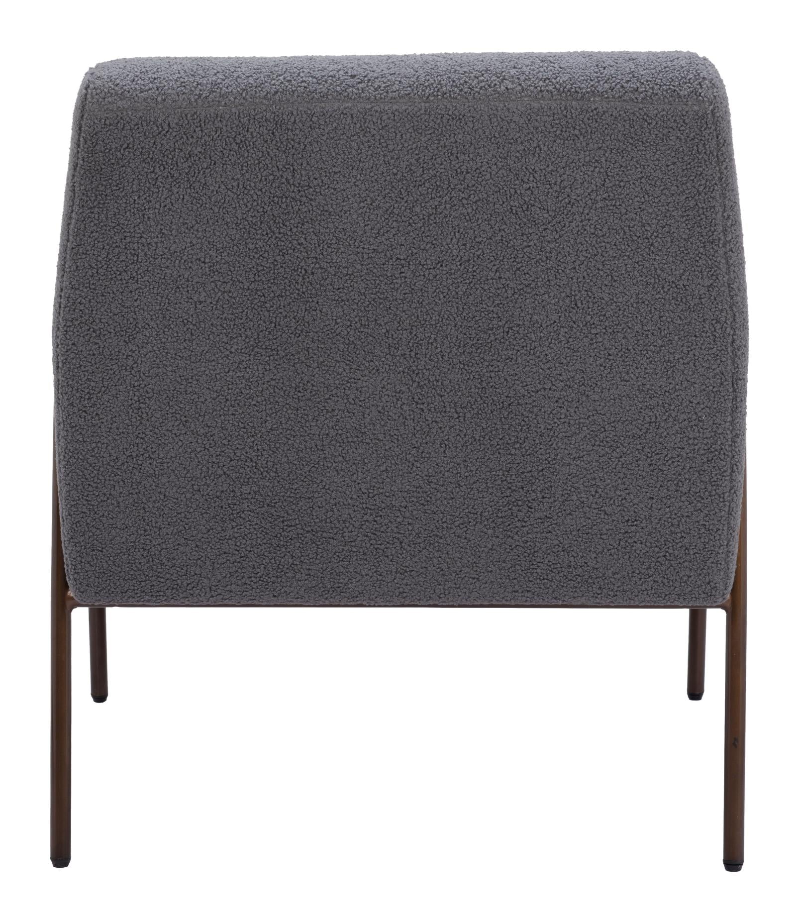 Zuo Modern Charleston Accent Chair in Cream/Gray