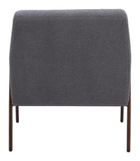 Zuo Modern Charleston Accent Chair in Cream/Gray