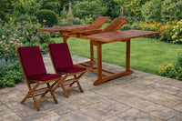 All Things Cedar 9-Piece Butterfly Folding Chair Set