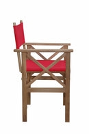 Anderson Teak Director Folding Armchair with Canvas - Sold as Pair