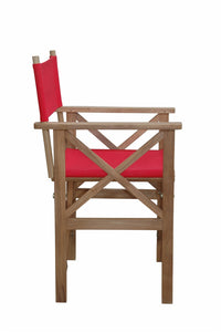 Anderson Teak Director Folding Armchair with Canvas - Sold as Pair