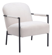 Zuo Modern Chicago Accent Chair Ivory