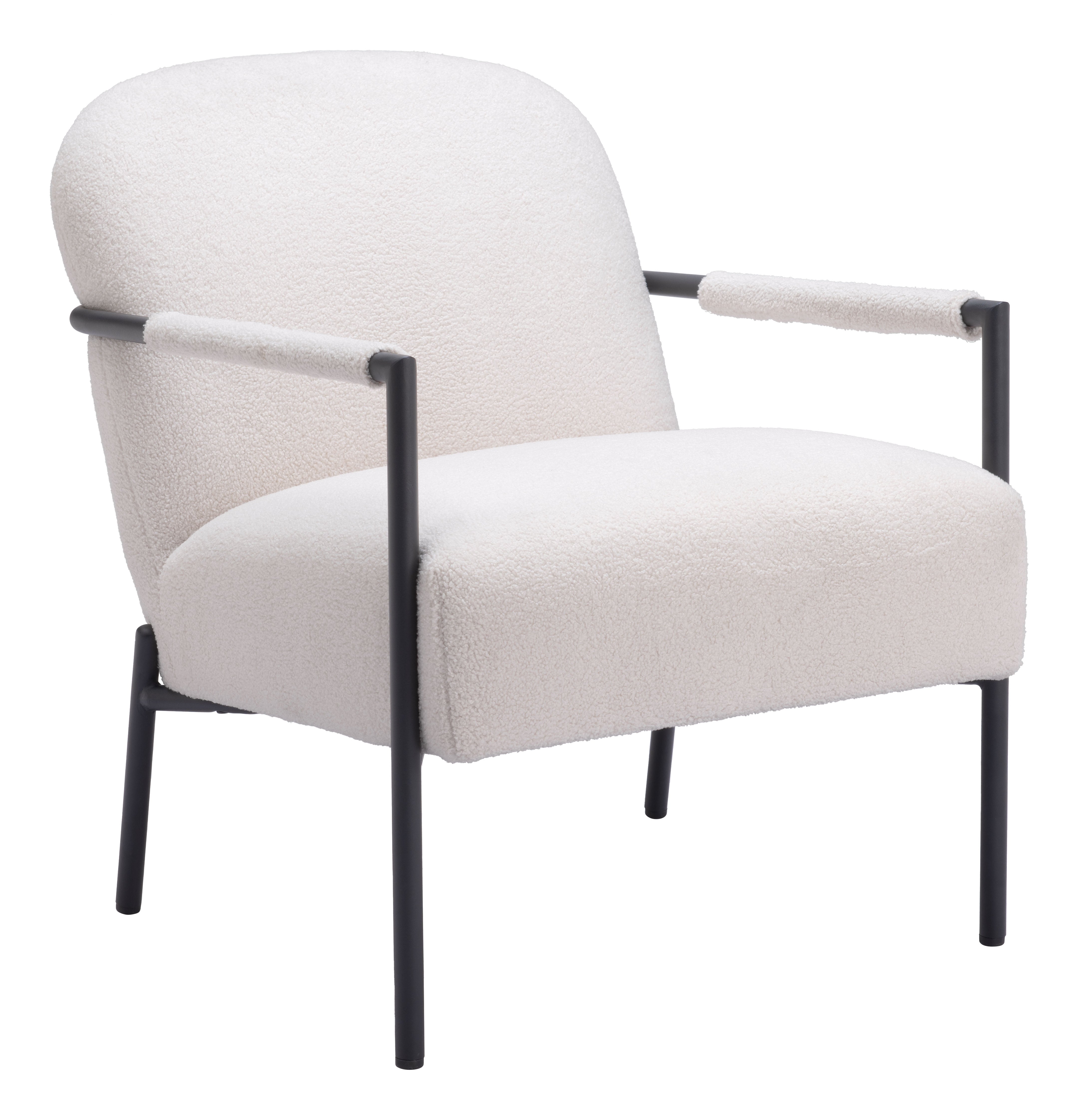 Zuo Modern Chicago Accent Chair Ivory