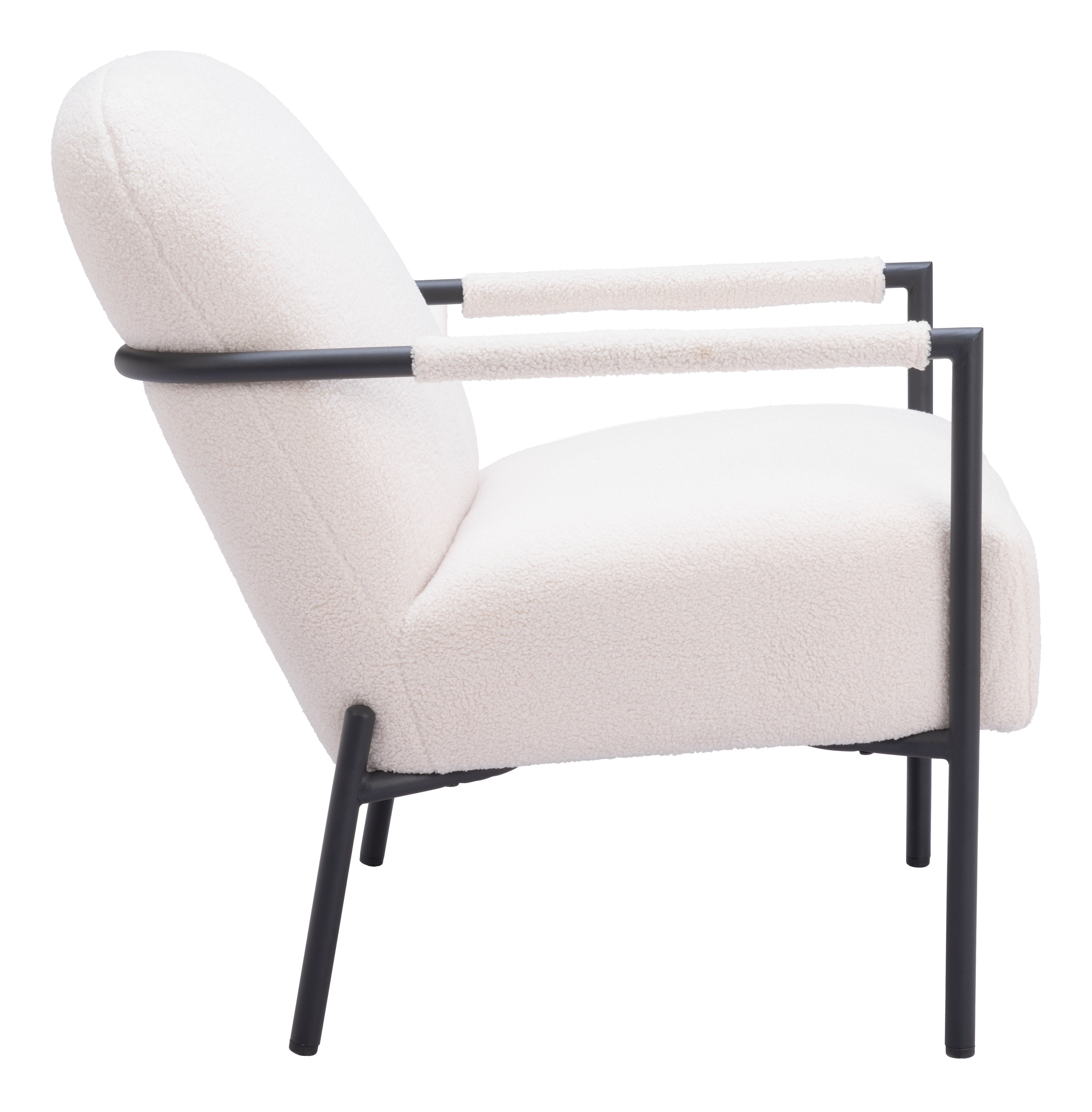 Zuo Modern Chicago Accent Chair Ivory