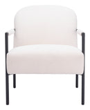 Zuo Modern Chicago Accent Chair Ivory
