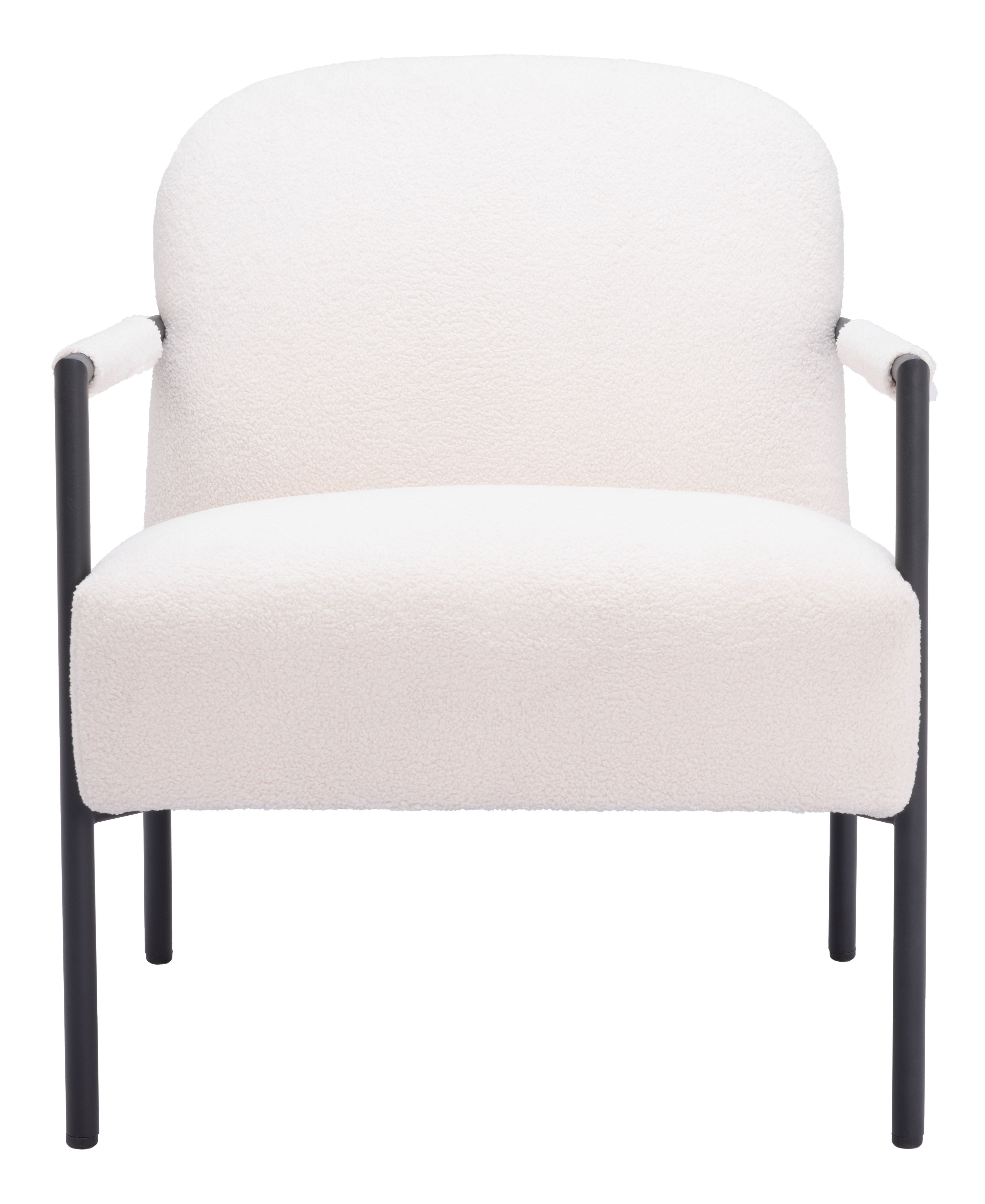 Zuo Modern Chicago Accent Chair Ivory