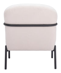 Zuo Modern Chicago Accent Chair Ivory