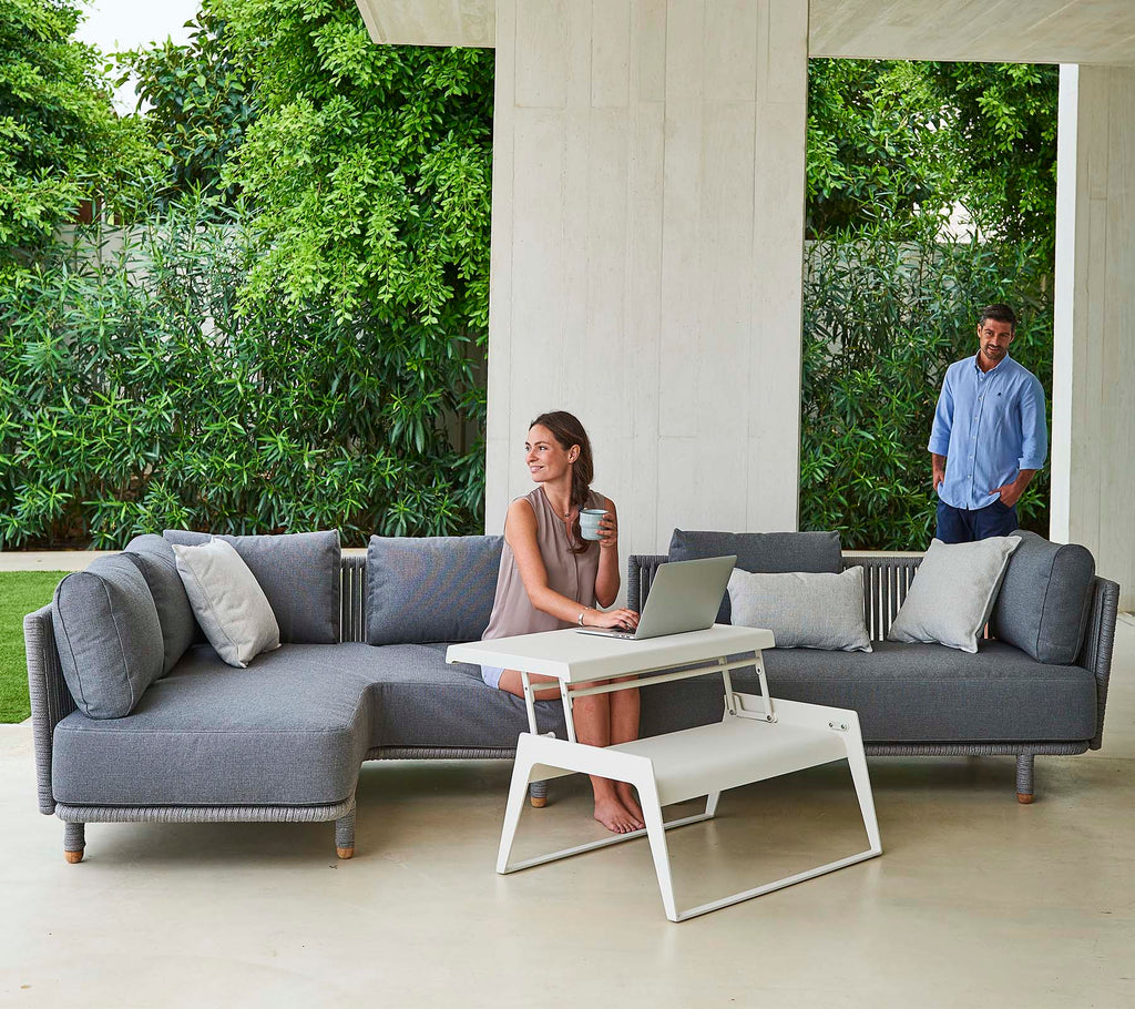 Cane-Line Chill-Out Coffee Table -Single with Dual Heights