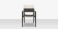 DecoScapes Chloe 23" Wicker Arm Dining Side Chair