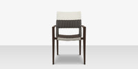 DecoScapes Chloe 23" Wicker Arm Dining Side Chair