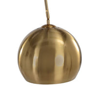 Sunpan Vern Floor Lamp in Black/Brass