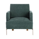 Sunpan Lorilyn Lounge Chair - Belfast Heather Grey / Danny Sage Green