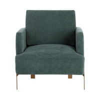 Sunpan Lorilyn Lounge Chair - Belfast Heather Grey / Danny Sage Green