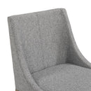Sunpan Dionne Dining Chair in Monument Oatmeal / Monument Pebble
