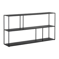 Sunpan Eiffel Low Bookcase - Black in Small / Medium / Large