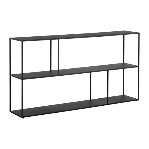 Sunpan Eiffel Low Bookcase - Black in Small / Medium / Large